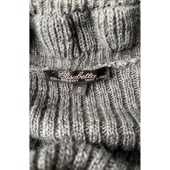 Elisabetta Collection Wool Mohair blend Open Cardigan Ruffle Women’s Size Small - Picture 6 of 12